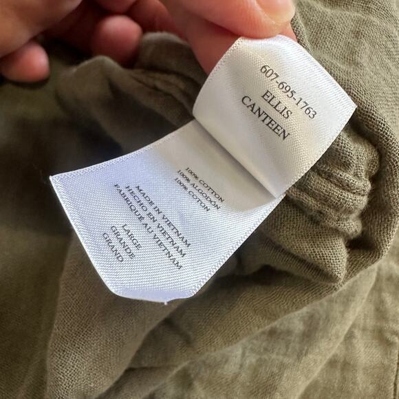 RAILS Ellis Green Canteen Womens Button Down Long Sleeve Cotton Shirt NWT - Picture 8 of 10